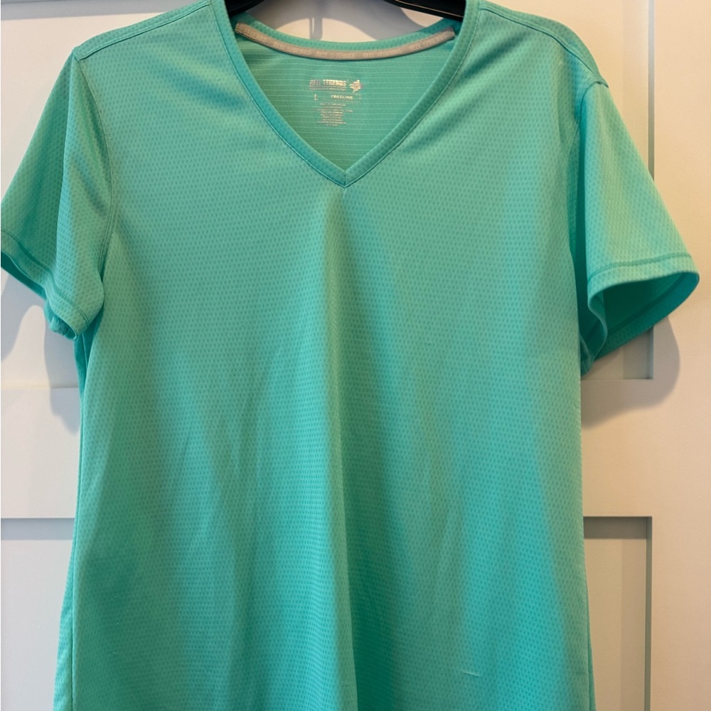 Reel Legends women’s blouse aqua green size Large